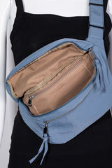 Fame Multi Pocket Nylon Crossbody Bag - Trendsi