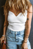 Sweetheart Neck Wide Strap Tank - Trendsi - Flyclothing LLC