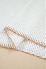 YEEHAW Stitch Edge Crew Neck Knit Top - Trendsi - Flyclothing LLC