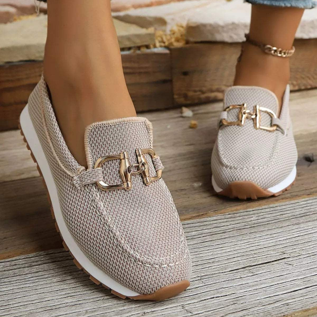 Round Toe Slip-Ons - Trendsi - Flyclothing LLC