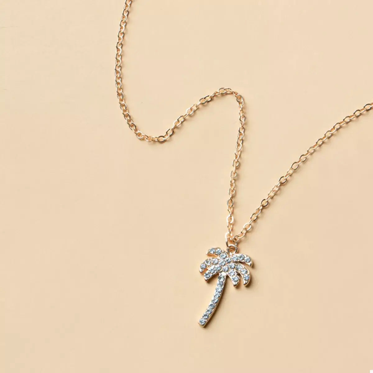 Palm Tree Pendant Necklace - Trendsi - Flyclothing LLC