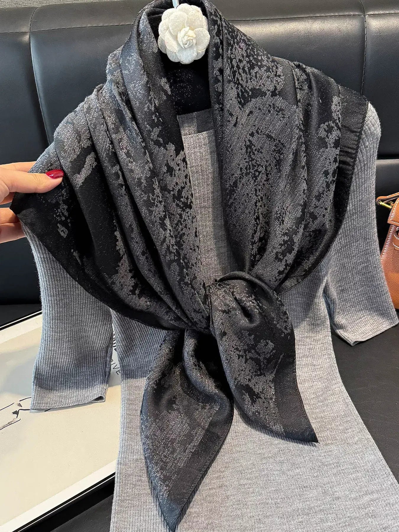 Lightweight Silk Scarf - Trendsi - Flyclothing LLC