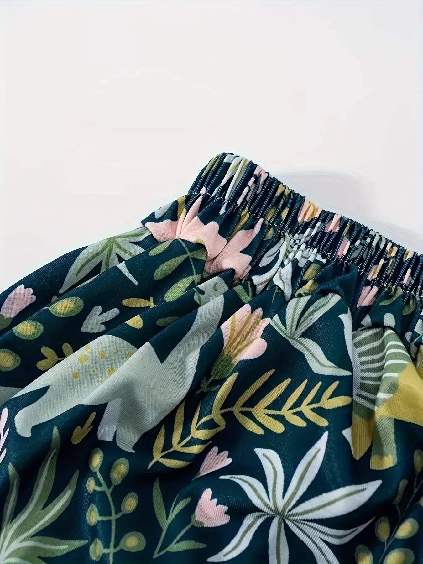 Printed Elastic Waist Skirt - Trendsi - Flyclothing LLC