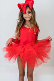 Red 3/4 Tutu Leotard - Mila & Rose ® - Flyclothing LLC