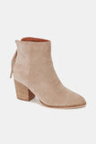 Beast Fashion Suede Point Toe Ankle Booties - Trendsi