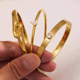 18K Gold-Plated Zircon Bracelet - Trendsi - Flyclothing LLC