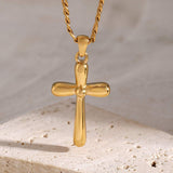 Stainless Steel Cross Necklace - Trendsi - Flyclothing LLC