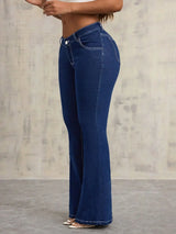 Flare Jeans with Pockets - Trendsi - Flyclothing LLC