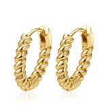 Womens Simple Stainless Steel Hoop Earrings - My Store - Flyclothing LLC
