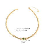 18K Gold-Plated Geometric Necklace - Trendsi - Flyclothing LLC