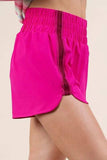 VERY J Striped Trim Detail Activewear Shorts - Trendsi - Flyclothing LLC