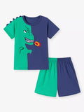 Children's Dinosaur Print Two-Tone Set - Trendsi - Flyclothing LLC