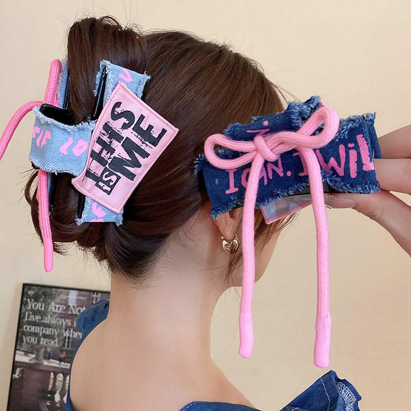 Acrylic Braided Rope Hair Claw Clip - Trendsi - Flyclothing LLC