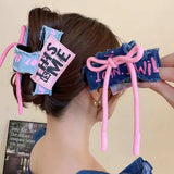 Acrylic Braided Rope Hair Claw Clip - Trendsi - Flyclothing LLC
