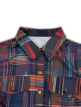 Plaid Long Sleeve Shirt Dress - Trendsi - Flyclothing LLC