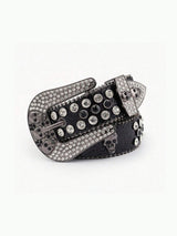 PU Leather Skull Belt - Trendsi - Flyclothing LLC