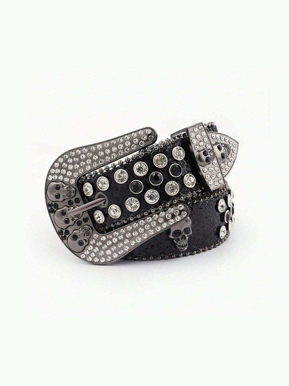 PU Leather Skull Belt - Trendsi - Flyclothing LLC