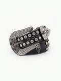 PU Leather Skull Belt - Trendsi