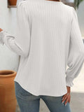 Square Neck Long Sleeve Top - Trendsi - Flyclothing LLC