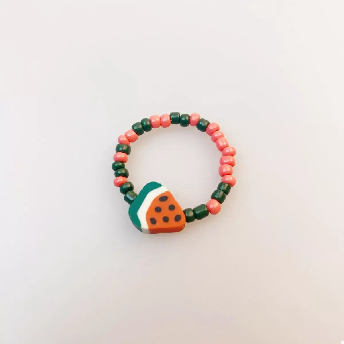 Colorful Fruit Charm Beaded Ring - Trendsi - Flyclothing LLC