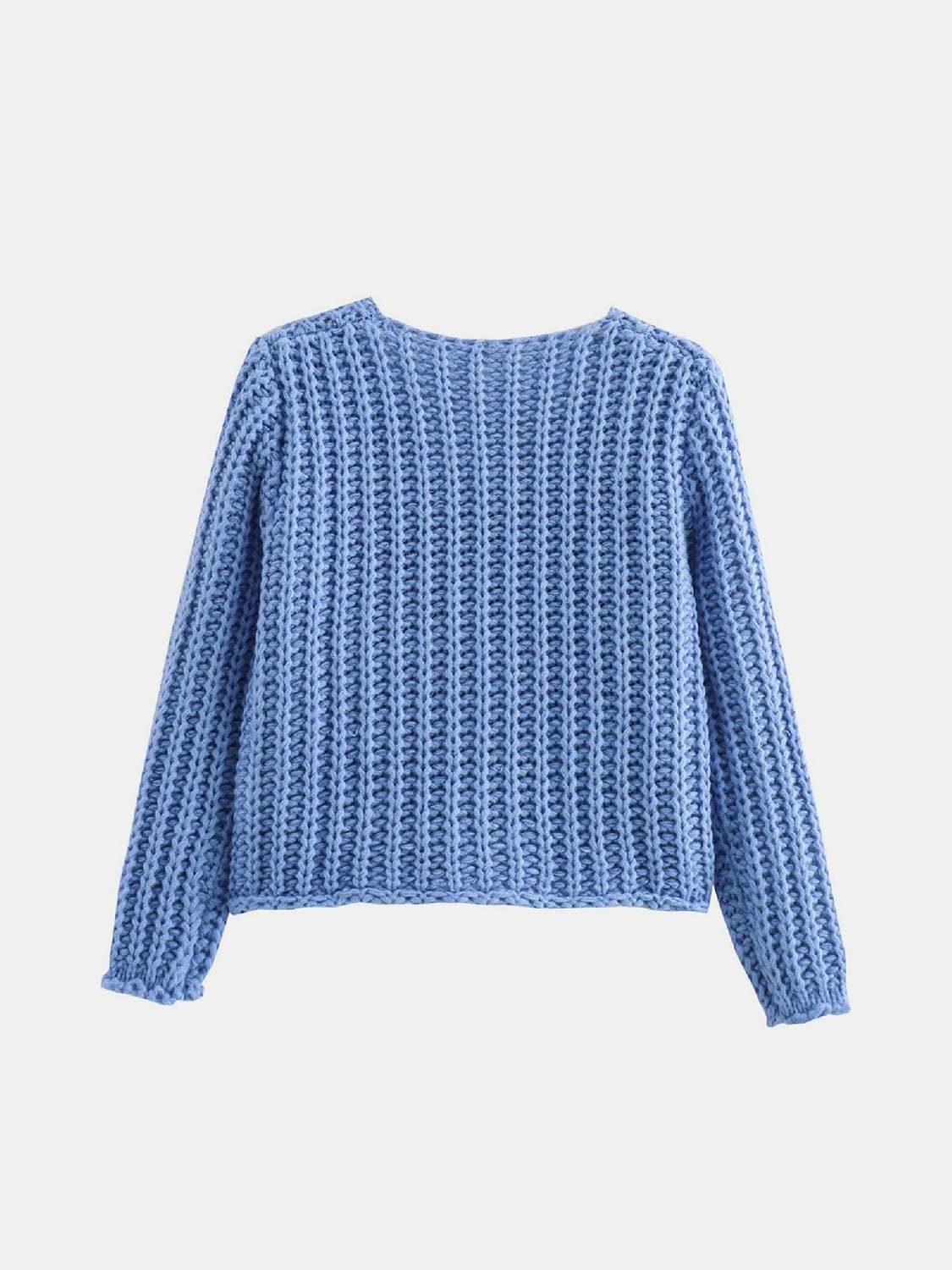 Button Down Long Sleeve Cardigan - Trendsi - Flyclothing LLC