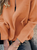Full Size Textured Knit Zip Up Outerwear Plus Size - Trendsi - Flyclothing LLC