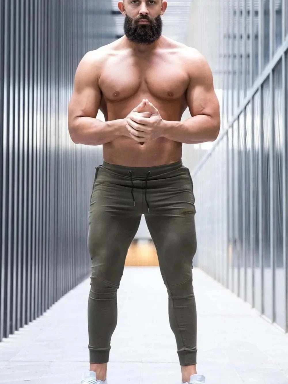 Men's Plus Size Drawstring Active Pants - Trendsi - Flyclothing LLC