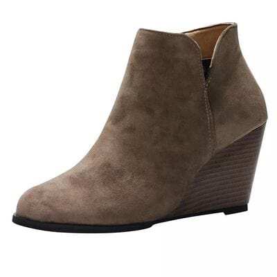 High Heel Ankle Boots with Side Zip - Trendsi - Flyclothing LLC