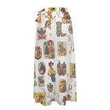Baha Ranch Vintage Cowgirl Collage Beach Coverup Skirt - Baha Ranch Western Wear - Flyclothing LLC