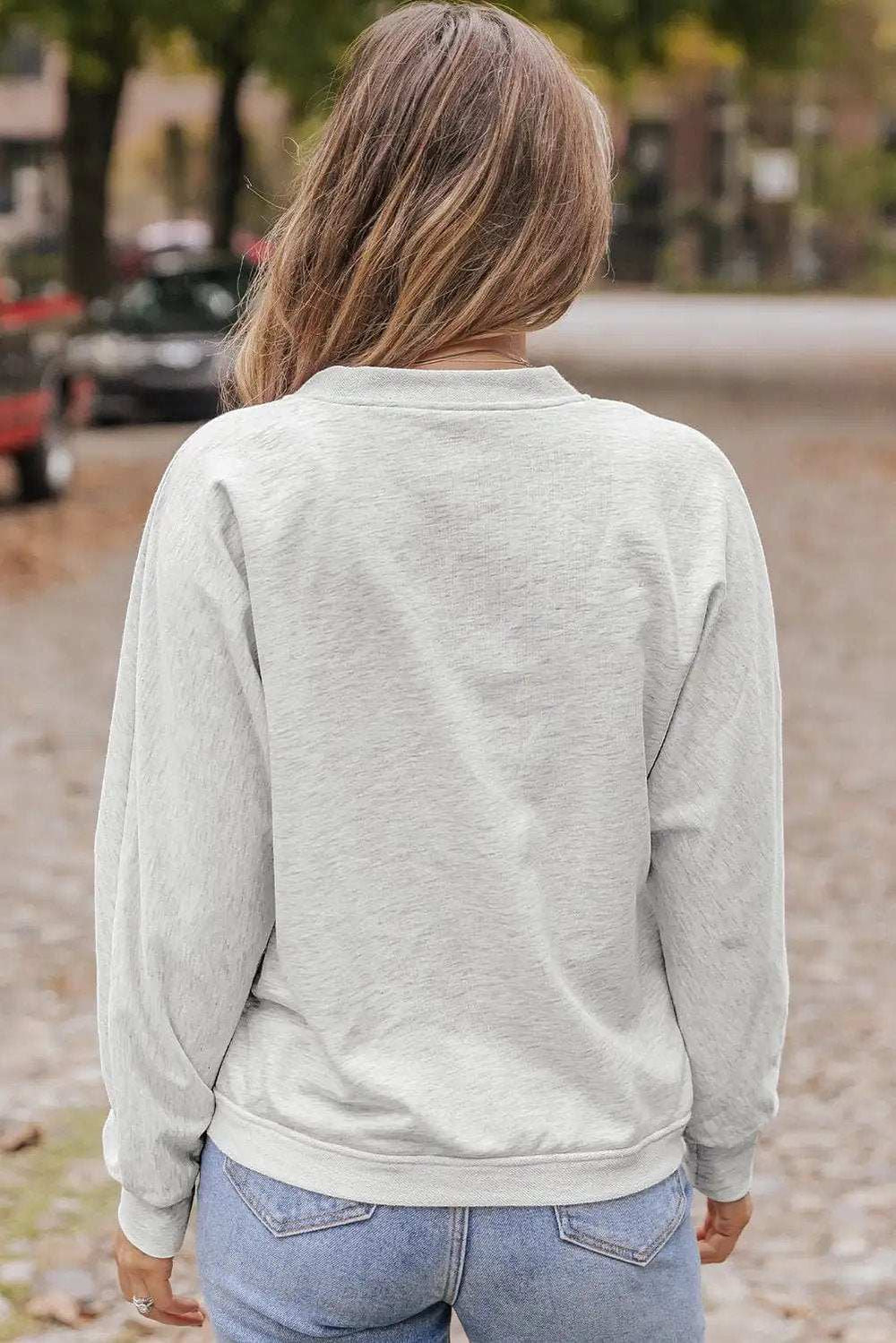 Surplice Long Sleeve Sweatshirt with Pocket - Trendsi - Flyclothing LLC