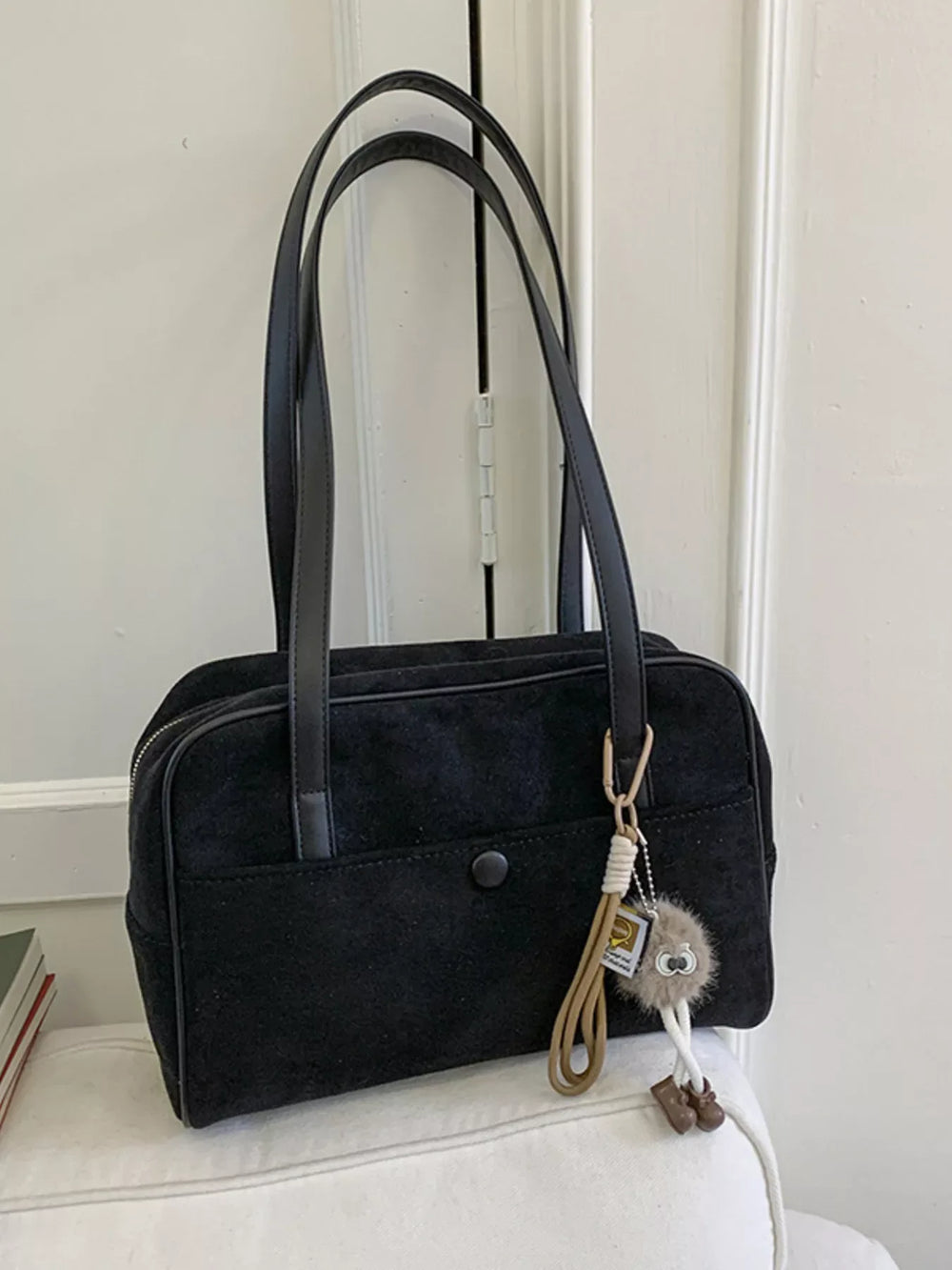 Vintage Handbag with Charm - Trendsi - Flyclothing LLC