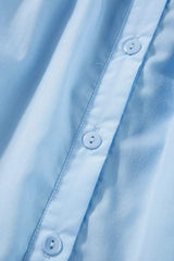 Ruffled Collared Neck Cap Sleeve Shirt - Trendsi - Flyclothing LLC
