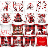 Merry Christmas Cushion Cover 45cm Elk Santa Claus Short Plush Sofa Pillow Cover Home Decor Pillowcase Christmas Decoration - My Store - Flyclothing LLC