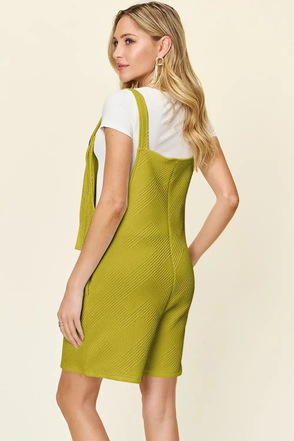 Double Take Full Size Texture Sleeveless Romper - Trendsi - Flyclothing LLC
