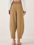Full Size Drawstring Cropped Jogger Pants Plus Size - Trendsi - Flyclothing LLC