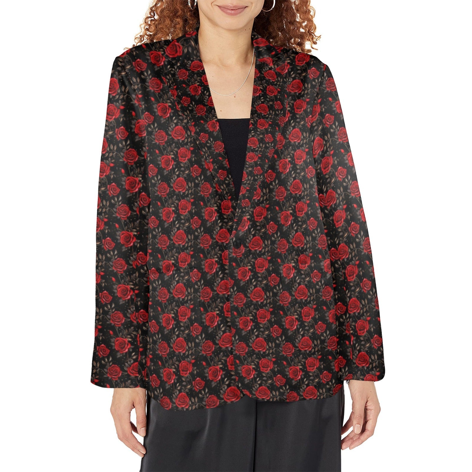 Baha Ranch Colores De Mexico Red Rose Blazer