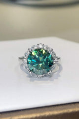 5 Carat Moissanite 925 Sterling Silver Ring - Trendsi - Flyclothing LLC