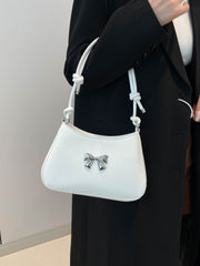 Bow PU Leather Knotted Strap Handbag - Trendsi