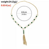 Elegant Tassel Pendant Necklace - Trendsi - Flyclothing LLC