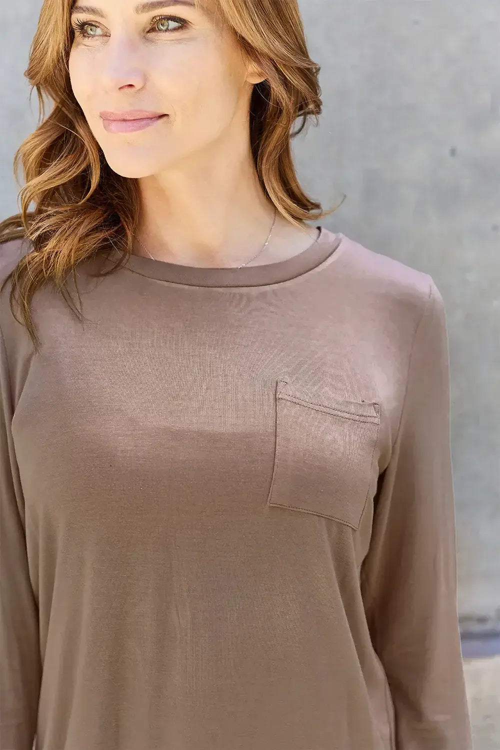 Basic Bae Full Size Round Neck Long Sleeve Top - ShopBasicbae - Flyclothing LLC