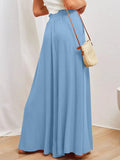 Wide Leg Pants with Pockets - Trendsi