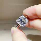 5 Carat Moissanite 925 Sterling Silver Ring - Trendsi - Flyclothing LLC