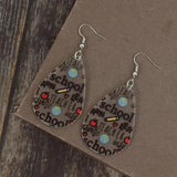 Acrylic Letter Teardrop Shape Earrings - Trendsi