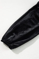 Surplice Long Sleeve Velvet Dress - Trendsi - Flyclothing LLC