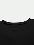 Round Neck Long Sleeve Cropped T-Shirt - Trendsi