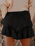 Lovelet Lace Detail Layered Skirt - Trendsi