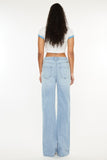 Kancan Distressed High Waist Straight Jeans - Trendsi