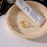 18K Gold-Plated Flower Bee Open Ring - Trendsi - Flyclothing LLC