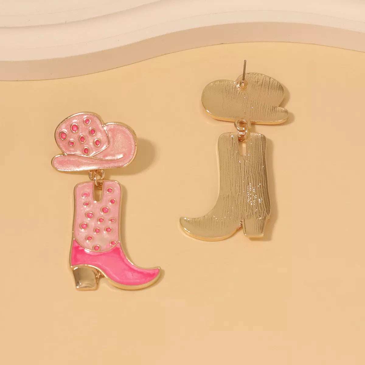 Cowgirl Boot and Hat Dangle Earrings - Trendsi - Flyclothing LLC