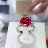 5 Carat Moissanite 925 Sterling Silver Ring - Trendsi - Flyclothing LLC